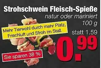 Edeka Scherer Strohschwein Fleisch-spieße Angebot