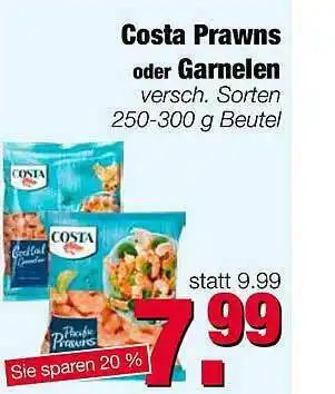 Edeka Scherer Costa Prawns Oder Garnelen Angebot