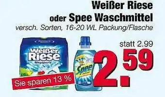 Edeka Scherer Weißer Riese Oder Spee Waschmittel Angebot