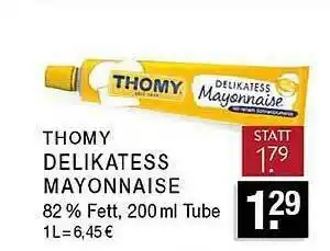 Edeka Zurheide Thomy Delikatess Mayonnaise Angebot