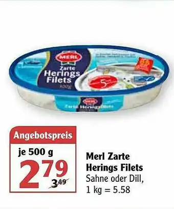 Globus Merl Zarte Herings Filets Angebot