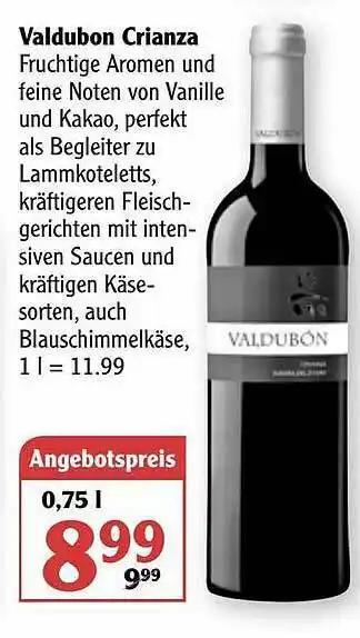 Globus Valdubon Crianza Angebot