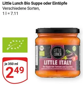 Globus Little Lunch Bio Suppe oder Eintöpfe 350 ml Angebot