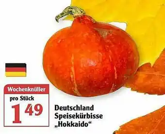 Globus Deutschland Speisekürbisse „hokkaido” Angebot