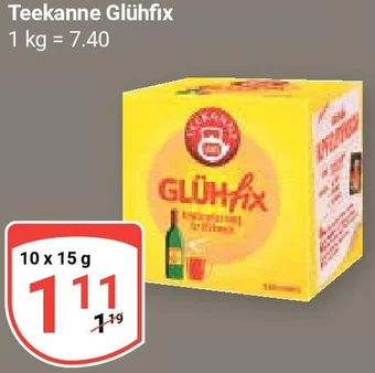 Globus Teekanne Glühfix 10x15 g Angebot