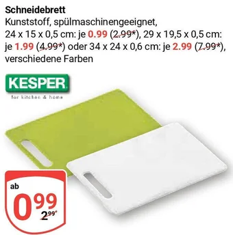 Globus KESPER Schneidebrett Angebot