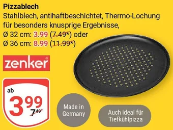 Globus zenker Pizzablech Angebot