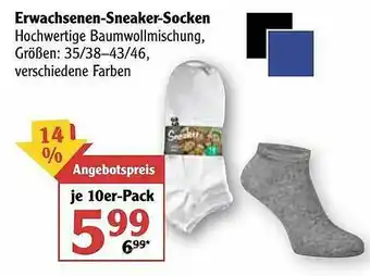 Globus Erwachsenen-sneaker-socken Angebot