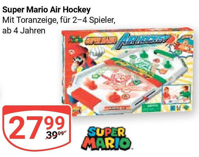 Super Mario Air Hockey Angebot bei Globus