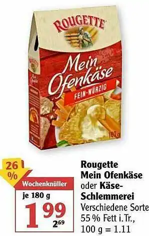 Globus Rougette Mein Ofenkäse Oder Käse-schlemmerei Angebot