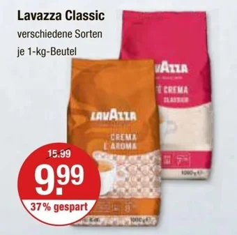 V Markt Lavazza Classic je 1 kg Angebot