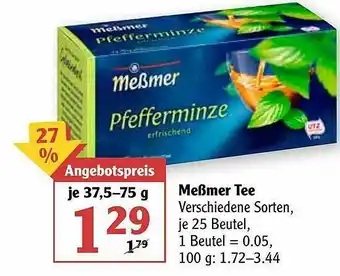 Globus Meßmer Tee Angebot