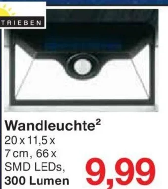 Jawoll Wandleuchte² 20x11,5x 7 cm, 66x SMD LEDs, 300 Lumen Angebot