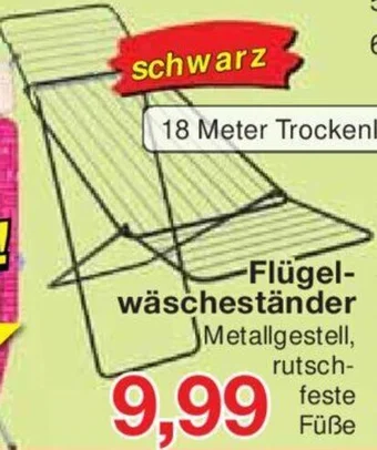 Jawoll Flügel-wäscheständer 18 Meter Trockenleine Angebot