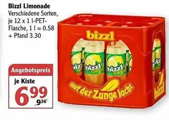 Globus Bizzl Limonade Angebot