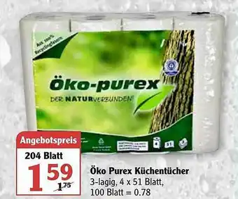 Globus öko Purex Küchentücher Angebot