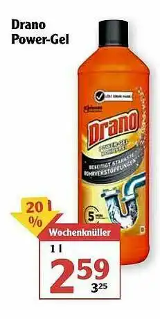 Globus Drano Power-gel Angebot