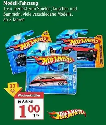 Globus Modell-fahrzeug Hot Wheels Angebot