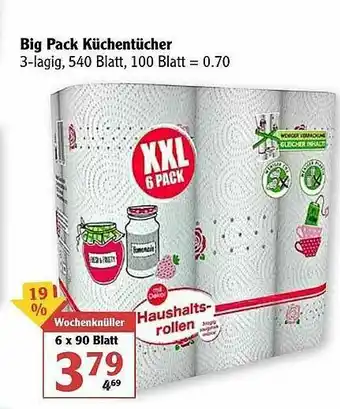 Globus Big Pack Küchentücher Angebot