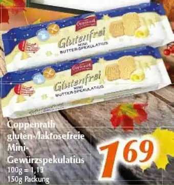 inkoop Coppenrath Gluten--Laktosefreie Mini-Gewürzspekulatius Angebot