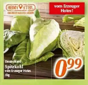 inkoop Spitzkohl Angebot