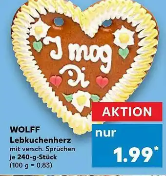 Kaufland Wolff Lebkuchenherz Angebot