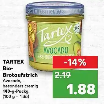 Kaufland Tartex Bio-brotaufstrich Angebot