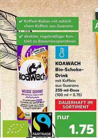 Kaufland Koawach Bio-schoko-drink Angebot