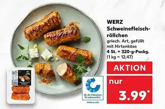 Kaufland Werz Schweinefleischröllchen Angebot