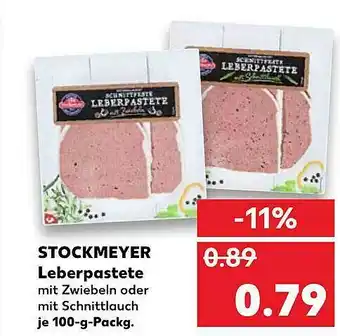 Kaufland Stockmeyer Leberpastete Angebot