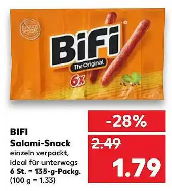 Kaufland Bifi Salami-snack Angebot