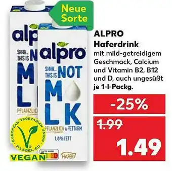 Kaufland Alpro Haferdrink Angebot