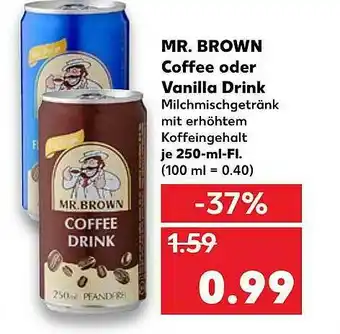 Kaufland Mr Brown Coffee Oder Vanilla Drink Angebot