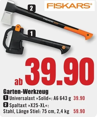 B1 Discount Baumarkt FISKARS Garten-Werkzeug Angebot