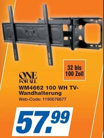 Expert ONE FOR ALL WM4662 100 WH TV-Wandhalterung Angebot