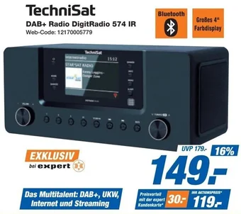Expert TechniSat DAB+ Radio DigitRadio 574 IR Angebot