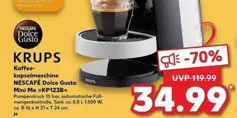 Kaufland Krups Kaffeekapselmaschine Nescafé Dolce Gusto Mini Me „kp1233b” Angebot