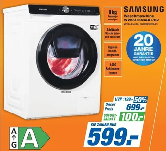 Expert SAMSUNG Waschmaschine WW90T554AAT/S2 Angebot