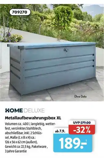 Aldi Süd Home Deluxe Metallaufbewahrungsbox Xl Angebot