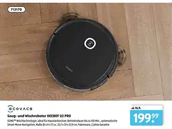 Aldi Süd Ecovacs Saug- Und Wischroboter Deebot U2 Pro Angebot