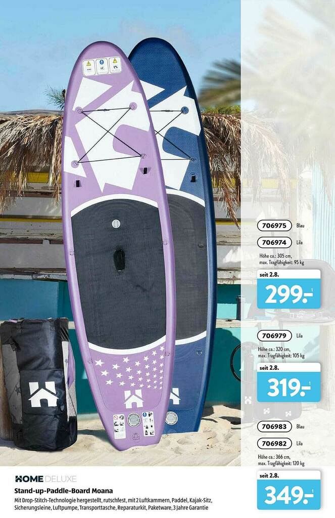 Home Standuppaddleboard Moana Angebot bei Aldi Süd