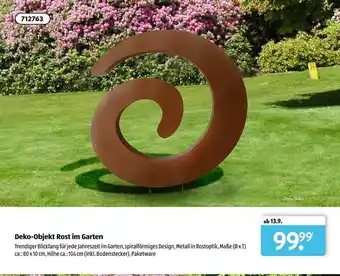 Aldi Süd Deko-objekt Rost Im Garten Angebot