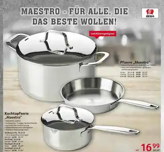 Selgros Kochtopfserie „maestro” Pfanne „maestro” Angebot