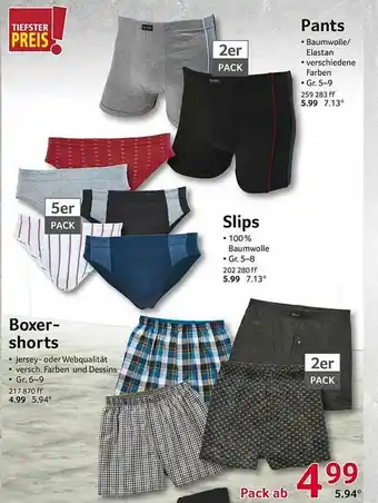 Selgros Boxer-shorts Slips Pants Angebot