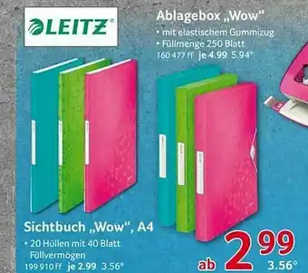 Selgros Ablagebox „wow” Sichtbuch „wow” A4 Angebot