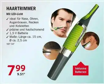 Selgros Haartrimmer Mit Led-licht Angebot