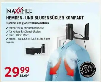 Selgros Maxxmee Hemden- Und Blusenbügler Kompakt Angebot