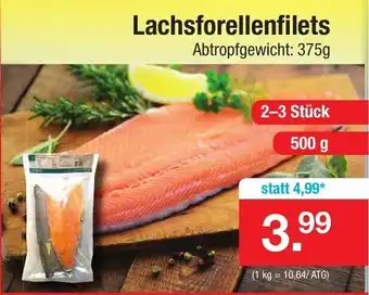 Zimmermann Lachsforellenfilets 500g Angebot