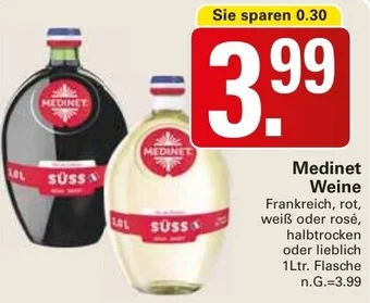 WEZ Medinet Weine 1Ltr. Flasche Angebot