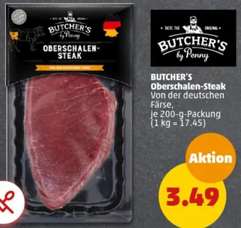 PENNY BUTCHER'S Oberschalen-Steak 200 g Packung Angebot